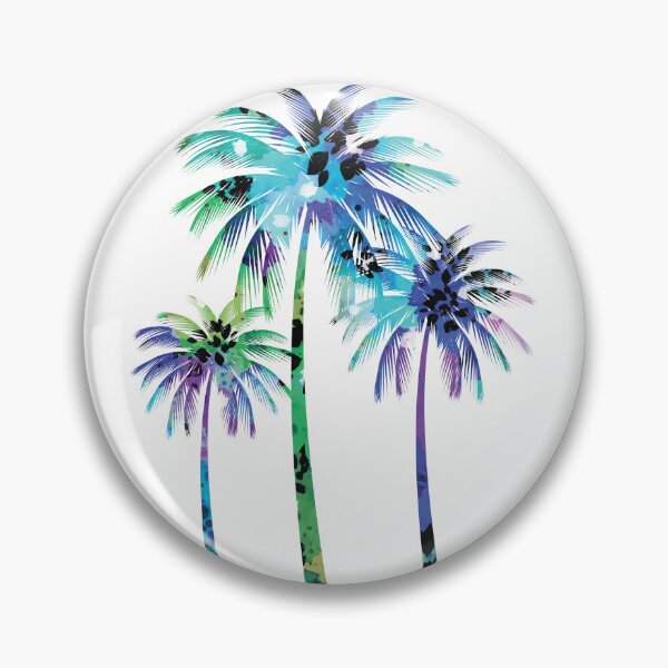 Item preview, Purple Blue Neon Palm Tree  designed and sold by Unaiza Khalid.