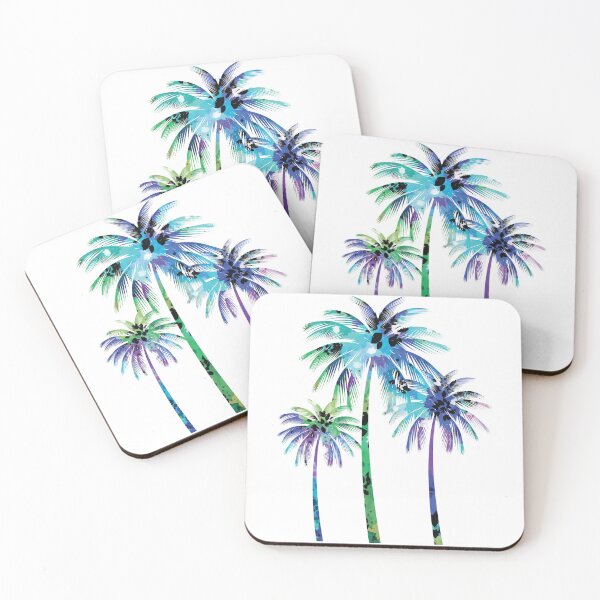 Item preview, Purple Blue Neon Palm Tree  designed and sold by Unaiza Khalid.