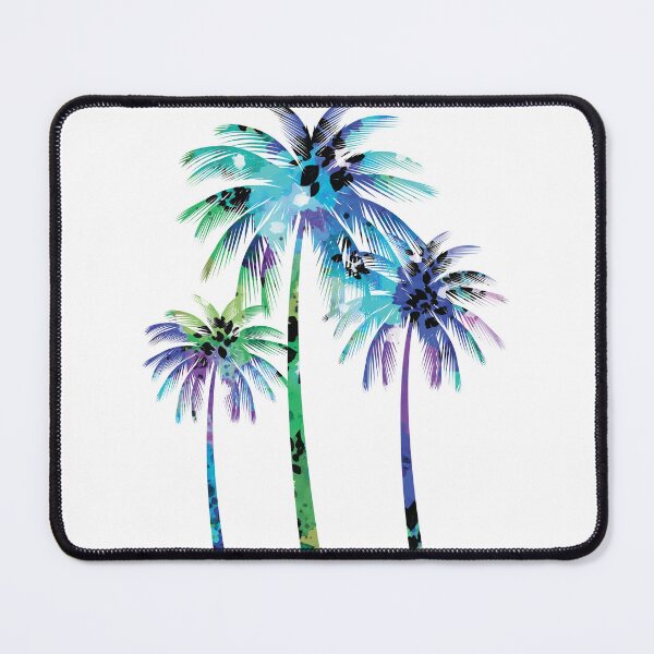 Item preview, Purple Blue Neon Palm Tree  designed and sold by Unaiza Khalid.