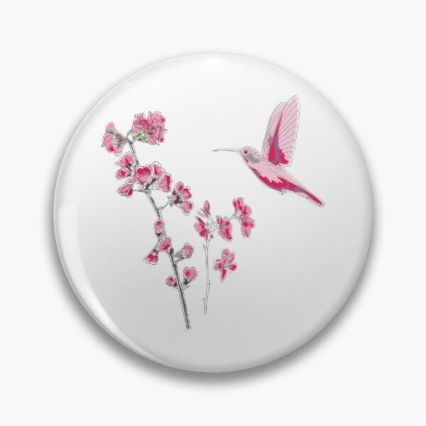 Item preview, Hummingbirds Birding Sakura Cherry Colibri #2322 designed and sold by TheAplus.