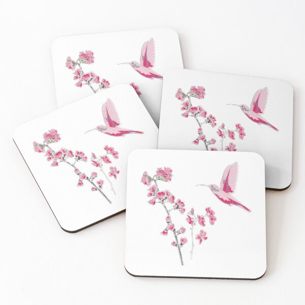Item preview, Hummingbirds Birding Sakura Cherry Colibri #2322 designed and sold by TheAplus.
