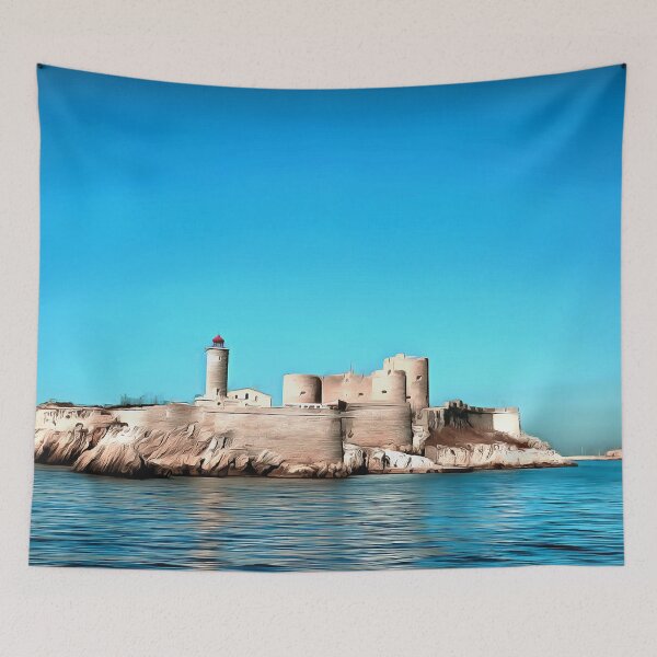 Item preview, Château d'If - Marseille Castle (Painting) designed and sold by cmphotographs.