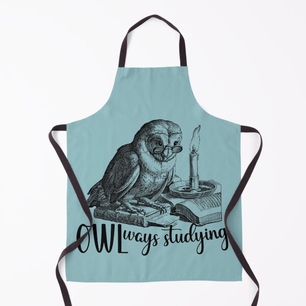 Item preview, Owlways Studying, Retro Owl with Books is Gift for Book lover and Birthdays, Nightbird designed and sold by DiensDesign.