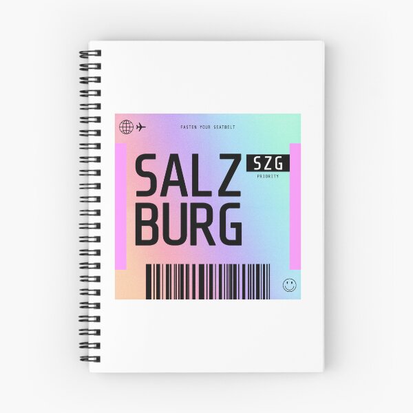 Item preview, Salzburg Boarding Pass SZG Rainbow Gradient designed and sold by lukassfr.