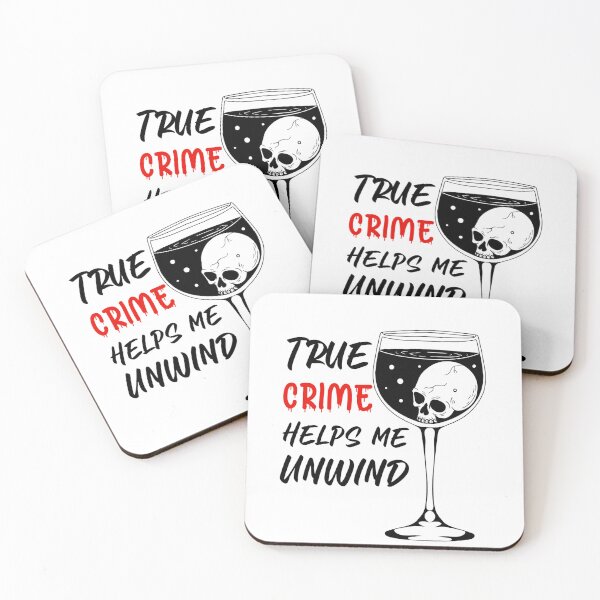 Item preview, True Crime Wine Glass Skull Serial Killers And Chill Addict designed and sold by Ruebenshi.