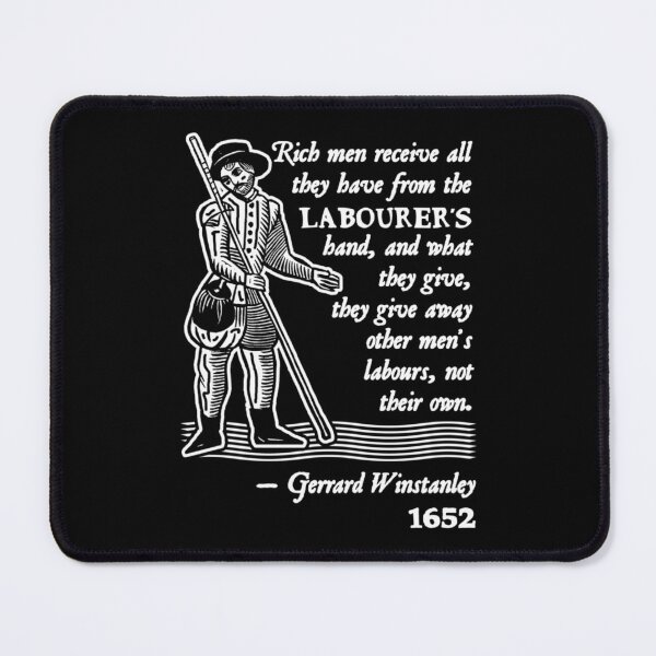 Item preview, Gerrard Winstanley Diggers Quote (White)   designed and sold by CounterShocks.