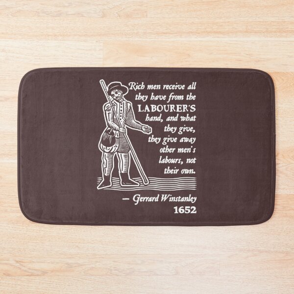 Item preview, Gerrard Winstanley Diggers Quote (White)   designed and sold by CounterShocks.