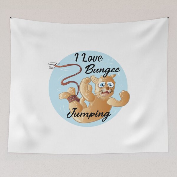 Item preview, I Love Bungee Jumping Sign designed and sold by karyalangit.