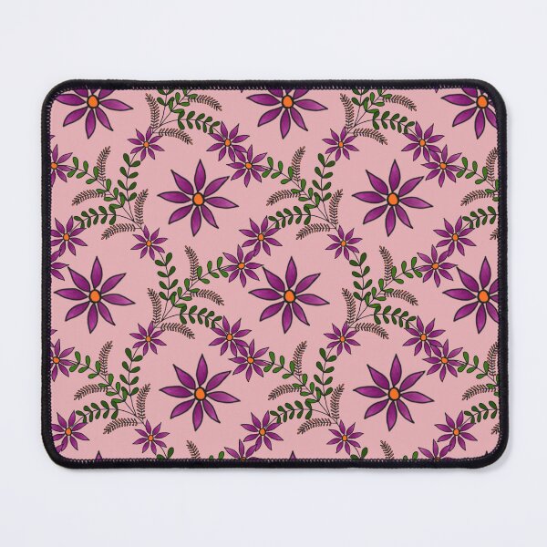 Item preview,  Floral Pattern with baby pink background  designed and sold by ashu-art-.