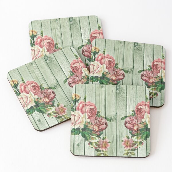 Item preview, Panel Vintage Floral Wood Structure  designed and sold by DigitalChickHub.
