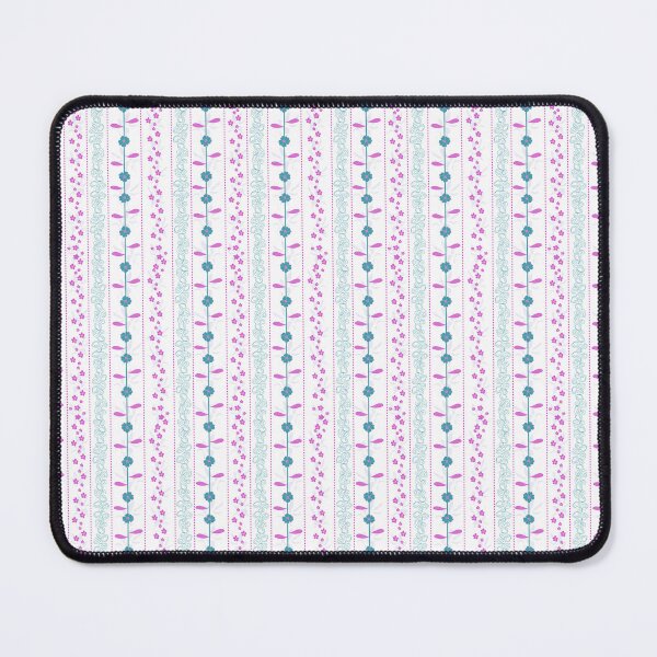 Item preview, Floral Garland in Pink, Aqua, Teal and White designed and sold by Kate Correll.