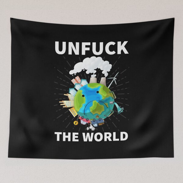 Item preview, Unfuck The World Save The Elephants Earth Day designed and sold by haselshirt.