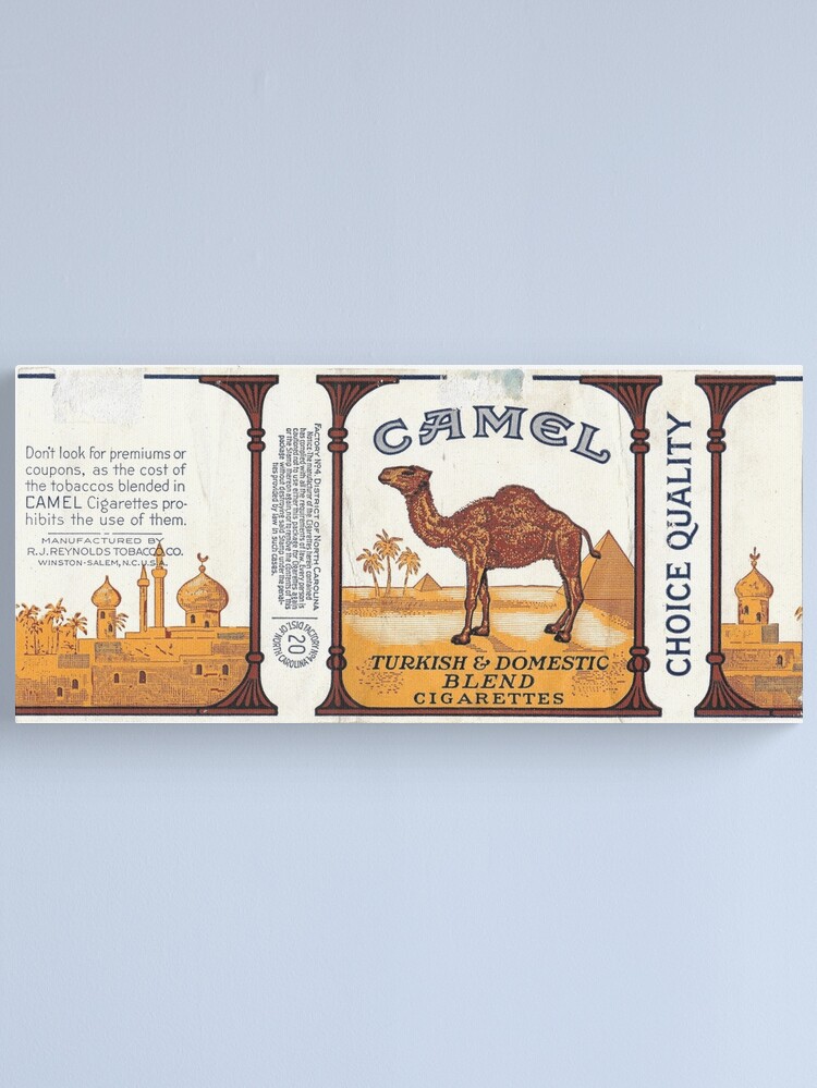 Vintage Camel Cigarette Pack Canvas Print