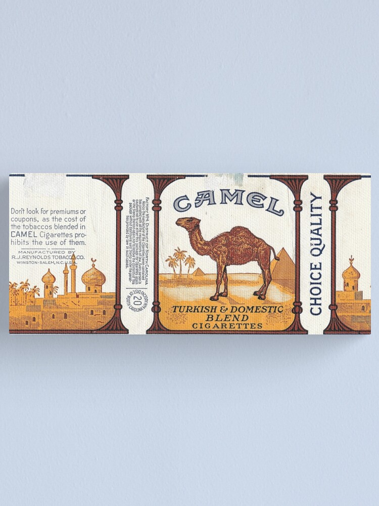 Vintage Camel Cigarette Pack Canvas Print