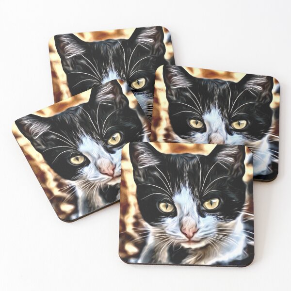 Item preview, Digital portrait of a disapproving cat designed and sold by thalasson.