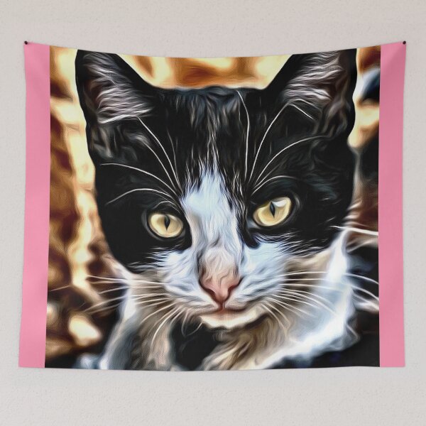 Item preview, Digital portrait of a disapproving cat designed and sold by thalasson.