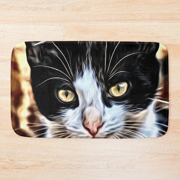 Item preview, Digital portrait of a disapproving cat designed and sold by thalasson.