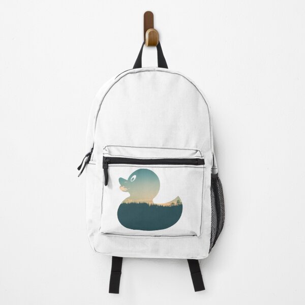 Item preview, Colorful Forest Trees Under Calm Sky Duck | Cute Duck designed and sold by BopleDesigns.