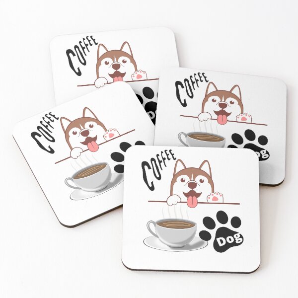 Item preview, Husky dog and coffee are first  designed and sold by Ayakhairy.