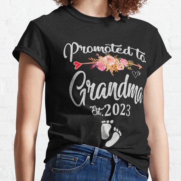Floral Grandma Shirt Promoted To Mamaw 2021 Shirt Pregnancy Announcement Grandma Birthday Shirt Mothers Day Gifts