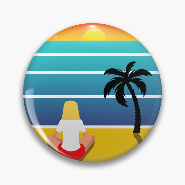 Item preview, Woman on a beach watching the sunset v2 designed and sold by Twenty Twenty Visions.