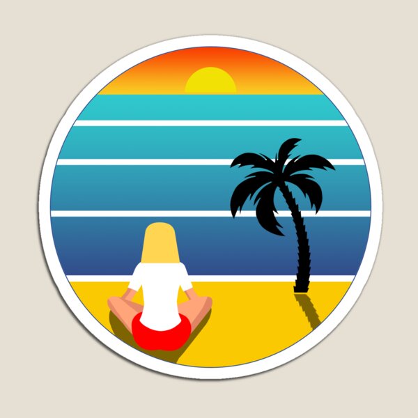 Item preview, Woman on a beach watching the sunset v2 designed and sold by Twenty Twenty Visions.