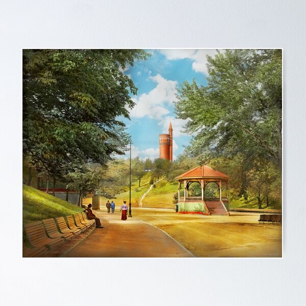 Item preview, City - Cincinnati, OH - The Standpipe in Eden Park 1906 designed and sold by Mike Savad Photography.