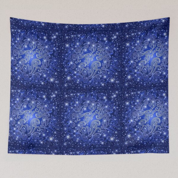 Item preview, Celestial Blue Swirls & Stars designed and sold by HavenDesign.