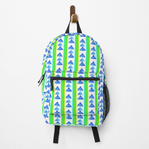 Item preview, Blue triangle pattern (painted) designed and sold by lausn.