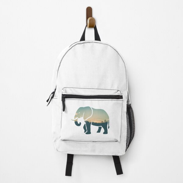 Item preview, Colorful Forest Trees Under Calm Sky Elephant | Cute Elephant designed and sold by BopleDesigns.