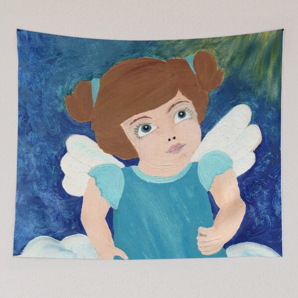 Item preview, Angel in a blue dress designed and sold by Sandra  Steinke.