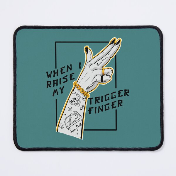 Item preview, When I Raise My Trigger Finger - Original Junglist   designed and sold by BrownGemmArt.