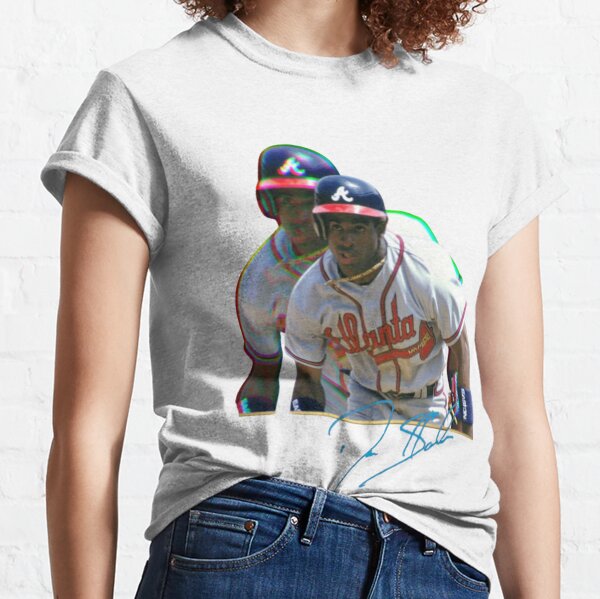 Vintage Atlanta Braves DEION SANDERS Throwback Baseball Jersey 