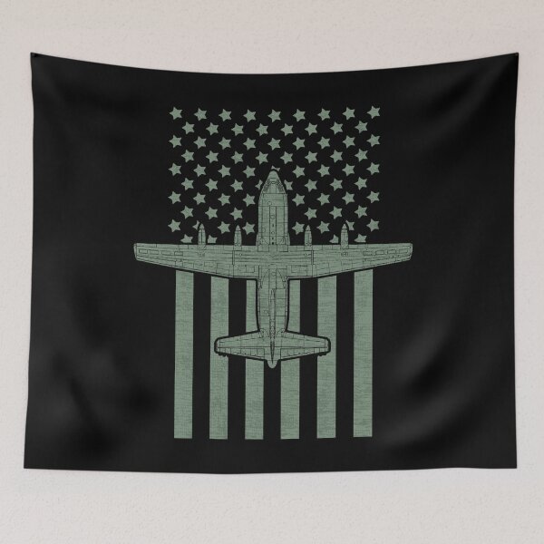 Item preview, C-130 Hercules US Airlift Transport USA Military Aircraft #2300 designed and sold by Rare-Militia.
