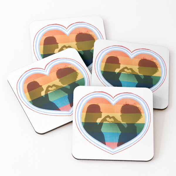 Item preview, Pride Lesbian Love Sticker Heart designed and sold by trendingatees.