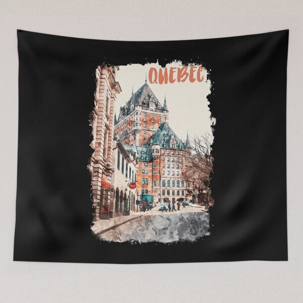 Item preview, Quebec Canada city watercolor designed and sold by chrlalexandru.