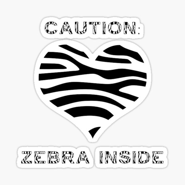 Artikel-Vorschau von Vorsicht: Zebra im Inneren, designt und verkauft von Nisa Katz.