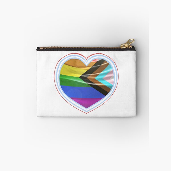 Item preview, Pride Flag Sticker Heart designed and sold by trendingatees.