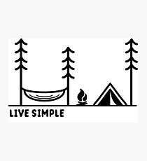 Live Simple Photographic Print