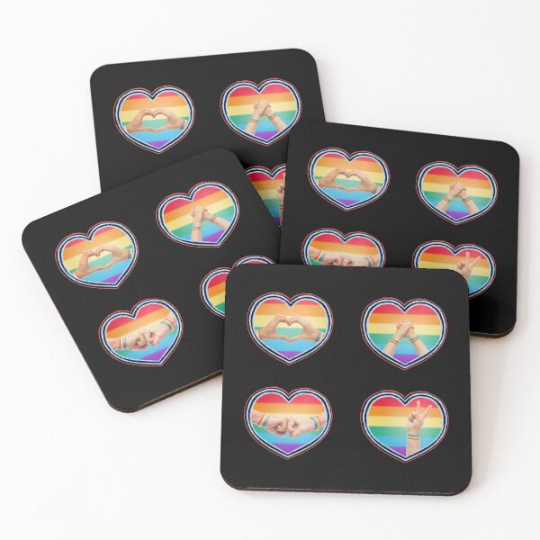 Item preview, Pride Sticker Pack Hearts designed and sold by trendingatees.