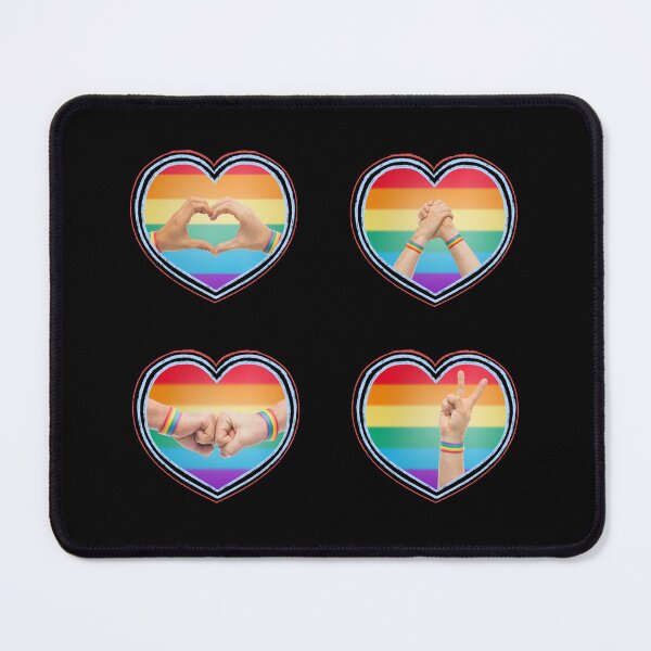 Item preview, Pride Sticker Pack Hearts designed and sold by trendingatees.