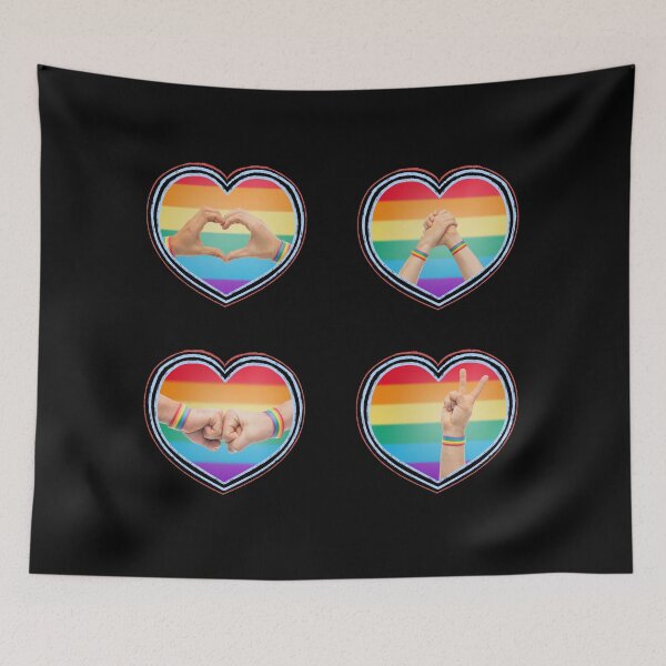 Item preview, Pride Sticker Pack Hearts designed and sold by trendingatees.