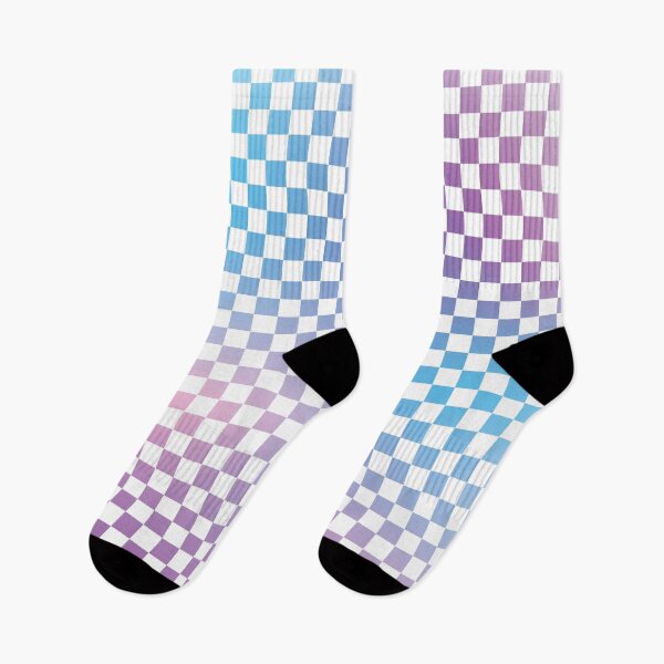 Item preview, trendy ombre tie dye checker checkerboard pattern background blue pink and purple designed and sold by MarzStudio.