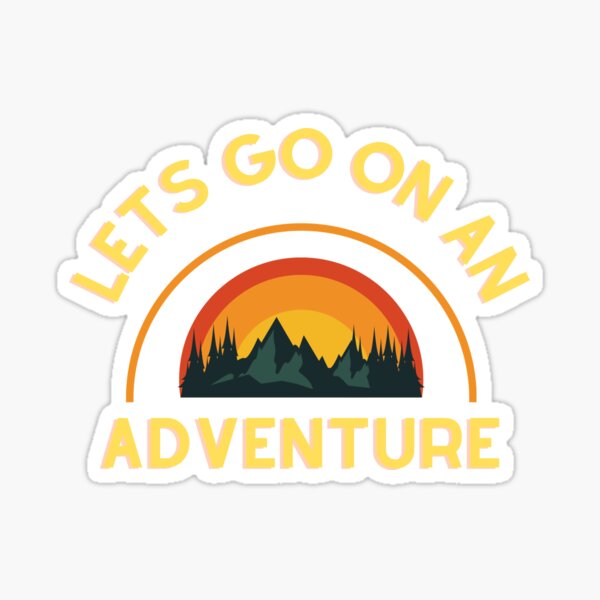 Sticker de voyage et aventures Monde  Let's go  - TenStickers