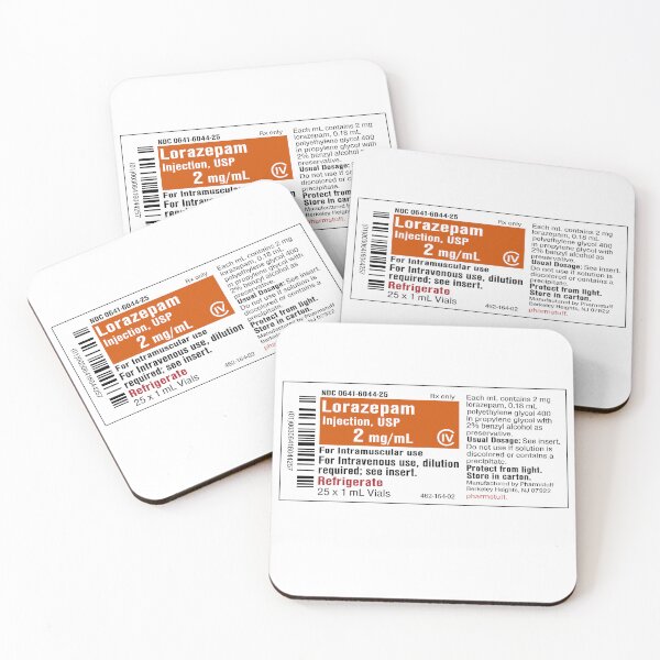 Item preview, Hilarious pharmacy Lorazepam 2mg/mL injection designed and sold by MusicAndPower.