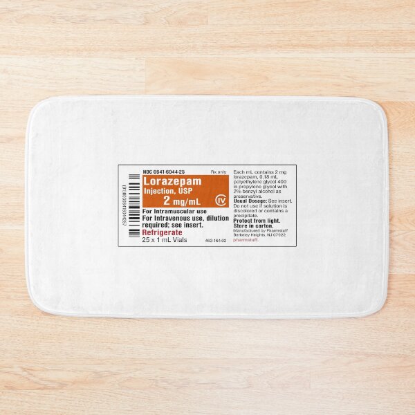 Item preview, Hilarious pharmacy Lorazepam 2mg/mL injection designed and sold by MusicAndPower.
