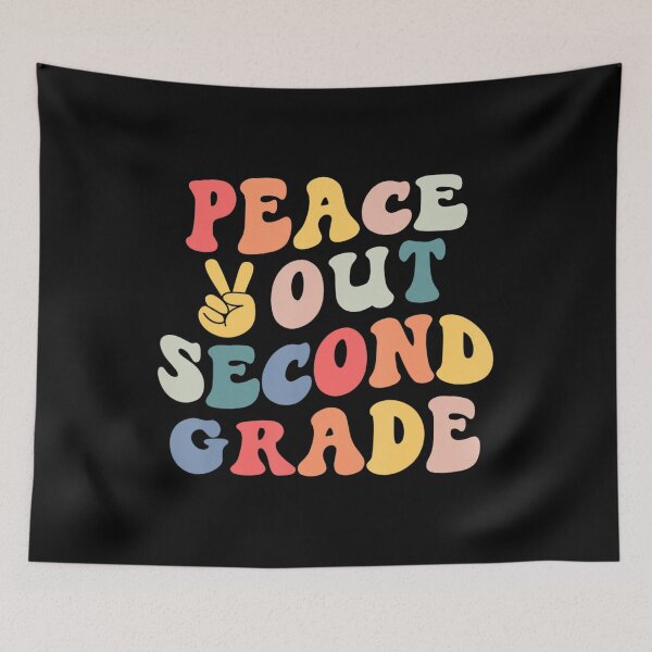 Item preview, Peace Out Second Grade Retro Vintage Teacher Kids Graduation designed and sold by Desinger12.