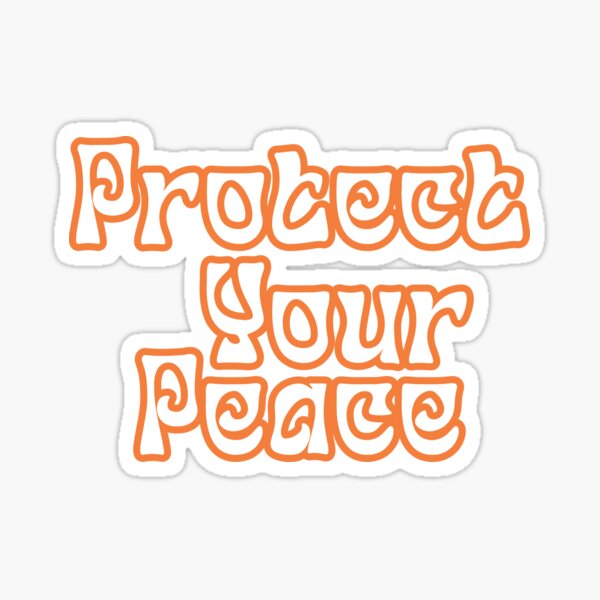 Item preview, Protect Your Peace Retro Vibes designed and sold by simiswimstudio.