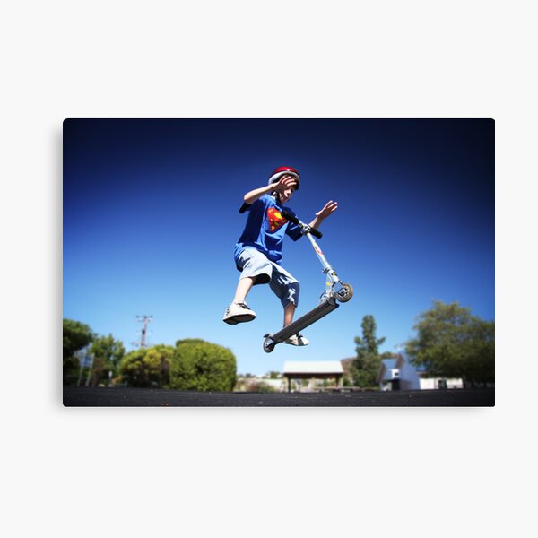 Superhero Flying Canvas Print