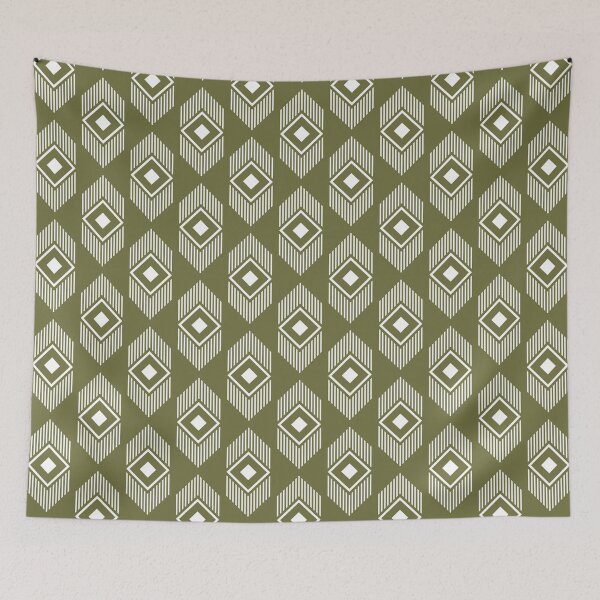 Item preview, Tribal geometry - olive green designed and sold by BattaAnastasia.